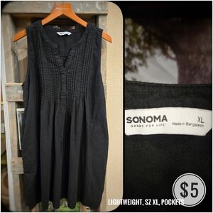 Women's Sonoma Lightweight Black Dress! Super Comfy